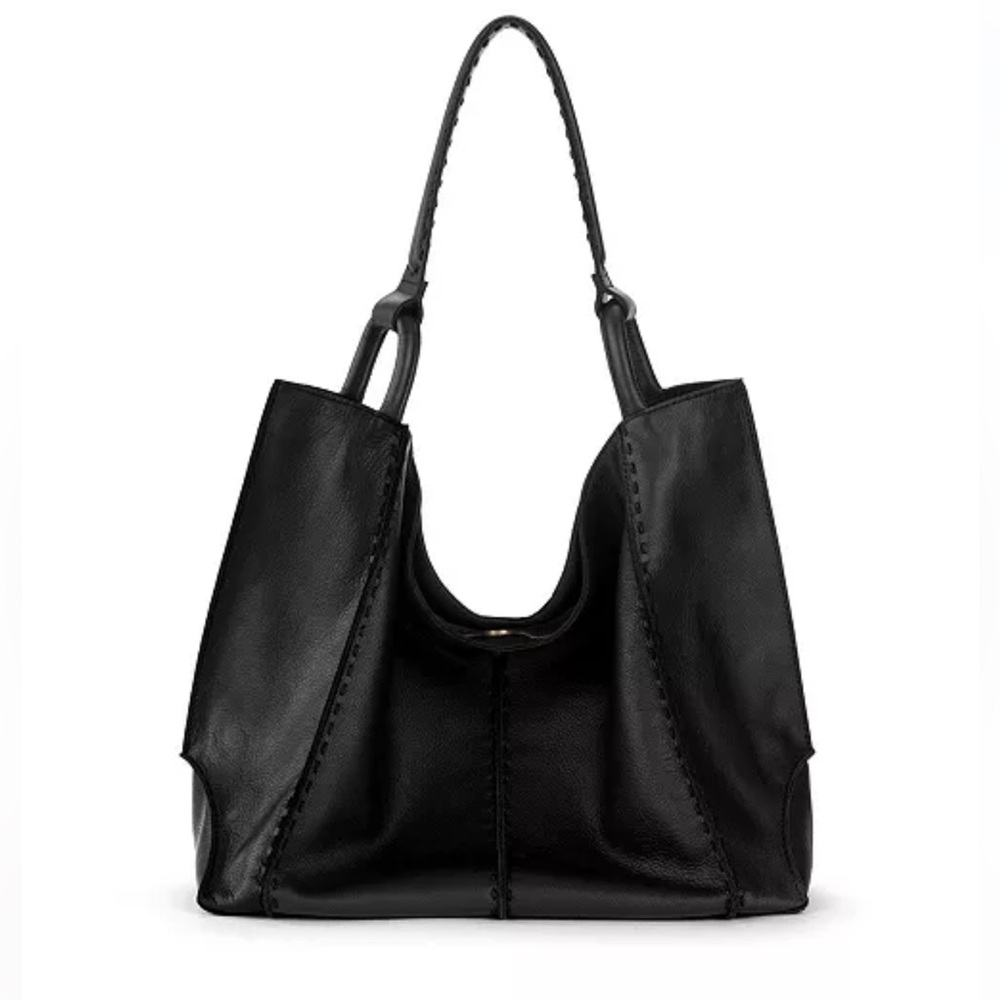 The Sak Women's Los Feliz Leather Tote Bag- BLACK
